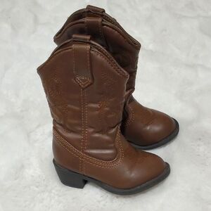 Brown Cowboy Boots unisex size 5